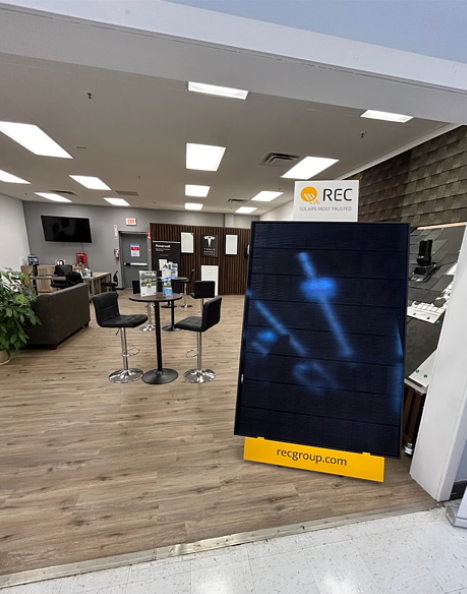 REC solar showroom