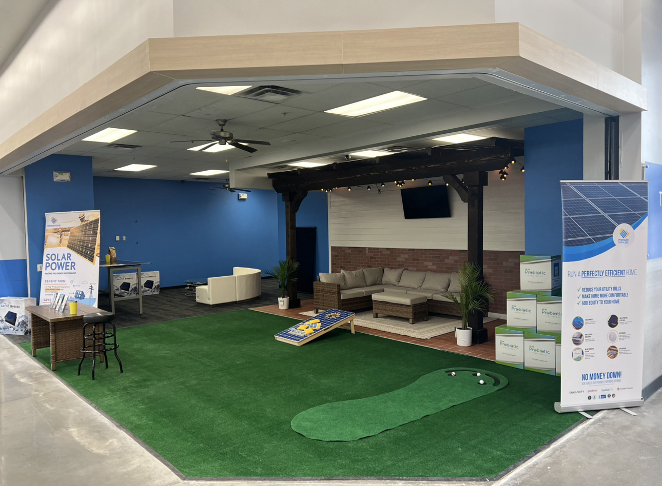 Solar and patio display